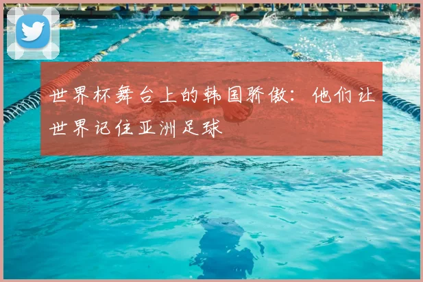 世界杯舞台上的韩国骄傲：他们让世界记住亚洲足球